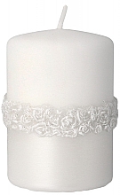 Düfte, Parfümerie und Kosmetik Dekorative Kerze 7x10 cm weiß - Artman Bella