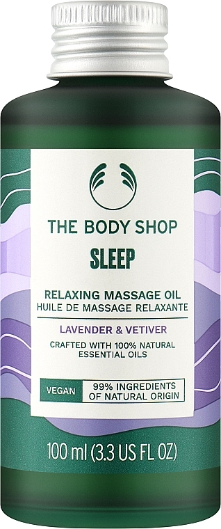Entspannendes Schlafmassageöl mit Lavendel und Vetiver - The Body Shop Sleep Relaxing Massage Oil — Bild N1