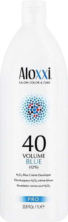 Creme-Oxidationsmittel für das Haar 12% - Aloxxi 40 Volume Blue Creme Developer — Bild N1