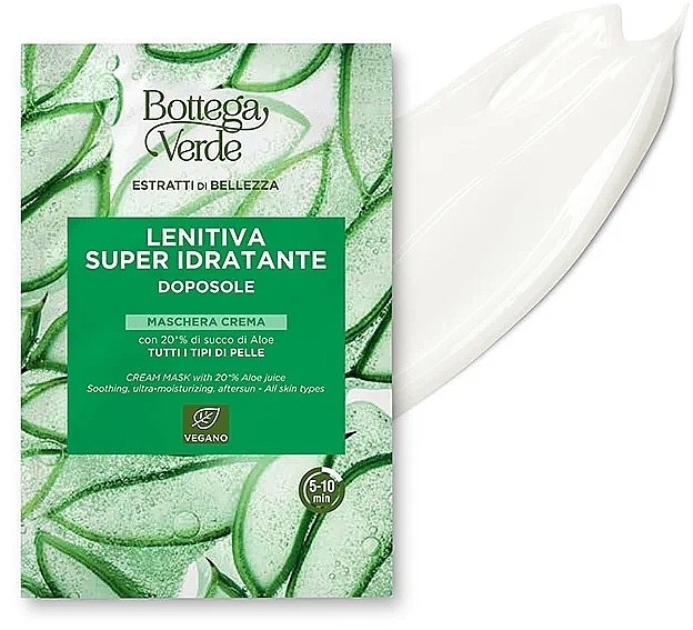 Beruhigende After-Sun-Maske - Bottega Verde Beauty Extracts Aftersun Soothing Cream Mask — Bild N1