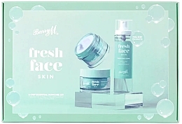 Düfte, Parfümerie und Kosmetik Set - Barry M Fresh Face Skin 3-Step Skincare Set (cleans/balm/40 g + toner/100 ml + cr/50 ml)