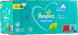 Düfte, Parfümerie und Kosmetik Feuchte Babytücher Baby Fresh Clean 6x80 St. - Pampers