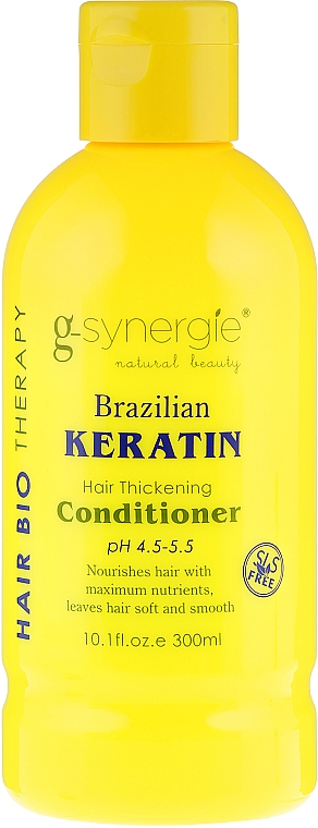 Haarspülung für schwaches, sprödes und raues Haar - G-synergie Brazilian Keratin Conditioner — Bild N1