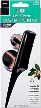 Düfte, Parfümerie und Kosmetik Haarkamm schwarz - Kiss Quick Cover Gray Hair Touch Up Comb Black