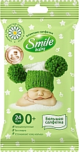 Düfte, Parfümerie und Kosmetik Feuchttücher für Babys mit Kamillenextrakt und Aloe 24 St. - Smile Ukraine Baby Newborn