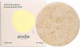 Peeling-Bar für den Körper - Ondo Beauty 36.5 AHA & Shea Butter Renewing Body Wash — Bild N1