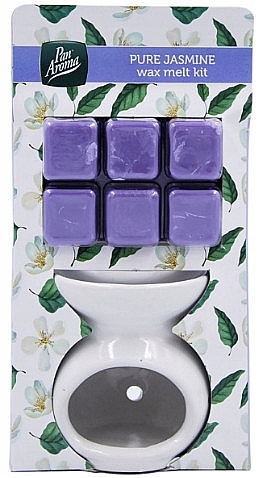 Aromatherapie-Set mit Wachs und Lampe Jasmin - Pan Aroma Wax Melt Burner Kit Pure Jasmine  — Bild N1