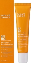 Feuchtigkeitsspendende Sonnenschutzcreme - Paula's Choice 5% Vitamin C Sheer Moisturizer SPF 50	 — Bild N1