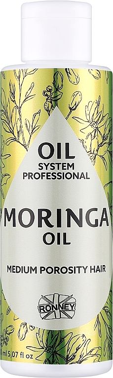 Öl für mittelporöses Haar mit Moringaöl - Ronney Professional Oil System Medium Porosity Hair Moringa Oil — Bild N1