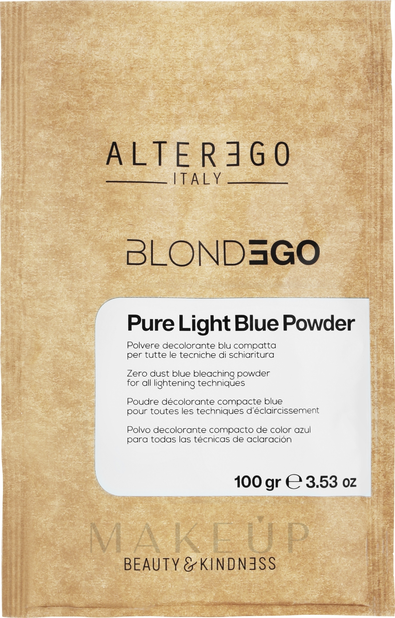 Aufhellendes Pulver - AlterEgo BlondEgo Pure Light Blue Powder — Bild 100 g