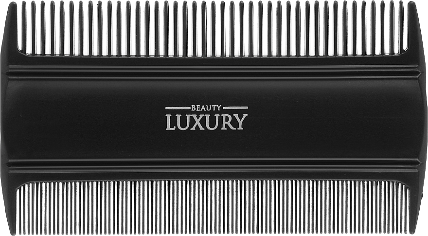 Doppelseitiger Haarkamm HC-9815 schwarz - Beauty LUXURY — Bild N1