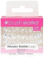 Düfte, Parfümerie und Kosmetik Haargummi transparent 5 St. - Brushworks Wonder Bobble Large Clear 
