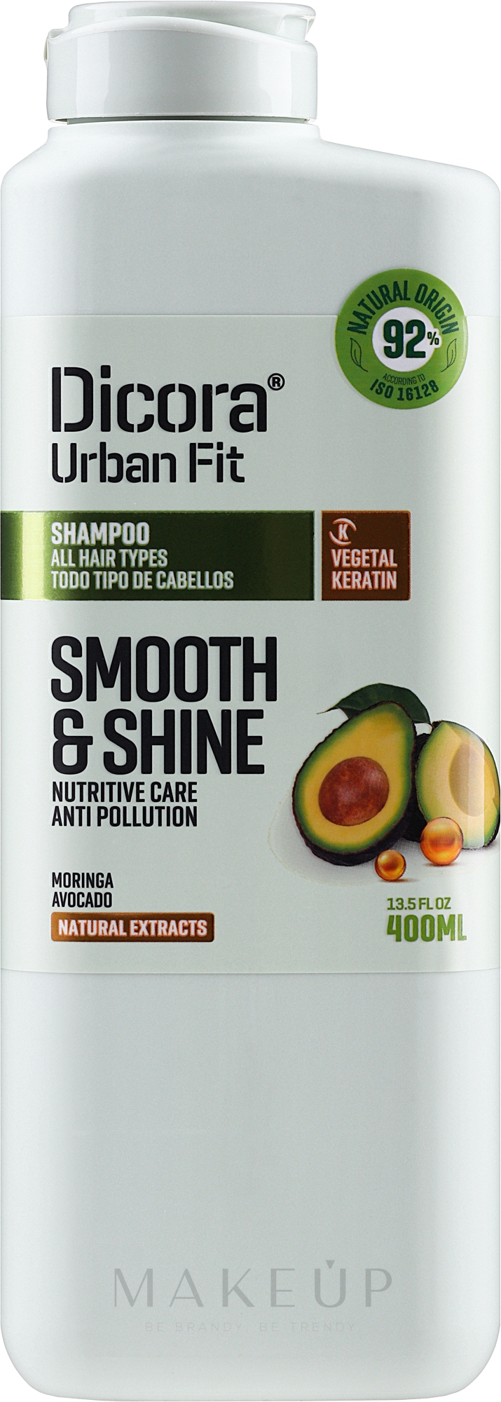 Shampoo für alle Haartypen - Dicora Urban Fit Shampoo Smooth & Shine — Bild 400 ml