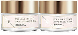 Düfte, Parfümerie und Kosmetik Gesichtspflegeset - Eclat Skin London EGF Cell Effect Moisturiser Set (Tagescreme 50ml + Nachtcreme 50ml)