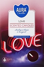 Düfte, Parfümerie und Kosmetik Teekerzen-Set Liebe - Bispol Love Scented Candles 