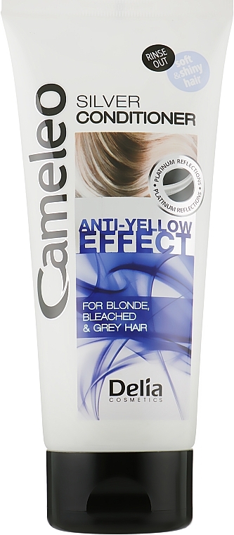 Haarspülung "Silver" für blonde, gebleichte und graue Haare - Delia Cosmetics Cameleo Silver Conditioner — Foto N4