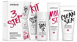 Düfte, Parfümerie und Kosmetik Gesichtspflegeset - Artemis of Switzerland Skinlove 3 Step Daily Routine Kit (Gesichtsgel 30ml + Gesichtstonikum 30ml + Gel-Creme 20ml)