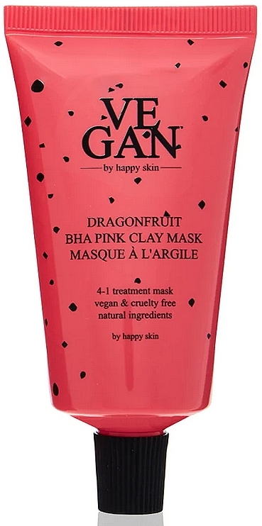 Set - Vegan By Happy Dragonfruit BHA Pink Clay Mask (Gesichtsmaske/2 x 50 ml) — Bild N1