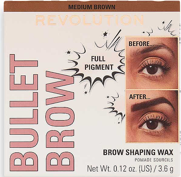 Augenbrauenwachs - Makeup Revolution Bullet Brow Shaping Wax — Bild N2