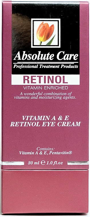 Anti-Aging-Augencreme mit Vitamin A und E - Absolute Care Retinol Eye Cream — Bild N2