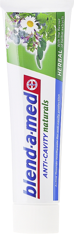 Anti-Karies Zahnpasta mit Kräuterextrakten - Blend-a-med Anti-Cavity Naturals Herbal