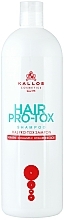 Düfte, Parfümerie und Kosmetik Shampoo mit Keratin, Kollagen und Hyaluronsäure - Kallos Cosmetics Hair Pro-tox Shampoo