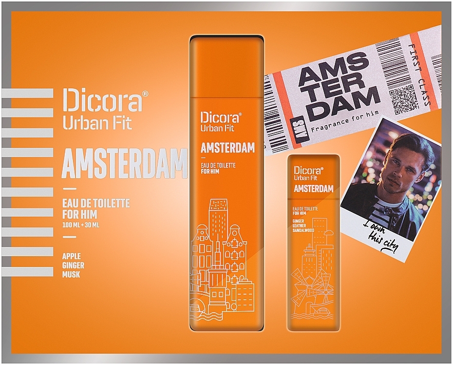 Dicora Urban Fit Amsterdam - Duftset (Eau de Toilette 100 ml + Eau de Toilette 30 ml) — Bild N1