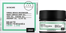 Feuchtigkeitsspendende Gesichtscreme mit Hanf- und Traubenkernöl - Beaute Mediterranea Hemp Line Cream Super Green Moisturizer — Bild N2