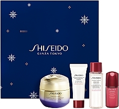 Gesichtspflegeset - Shiseido Vital Perfection Holiday Kit (Gesichtscreme 50ml + Reinigungsschaum 15ml + Gesichtslotion 30ml + Gesichtskonzentrat 10ml) — Bild N1