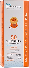 Wasserfeste Sonnenschutzmilch für Kinder und Babys SPF 50 - Dermedic Sun Protection Milk for Kids SPF 50 — Bild N2