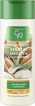 Conditioner für trockenes, schwaches und geschädigtes Haar mit Pflanzenkeratin und Mandelöl - Golden Rose Keratin Smooth Conditioner — Bild N1