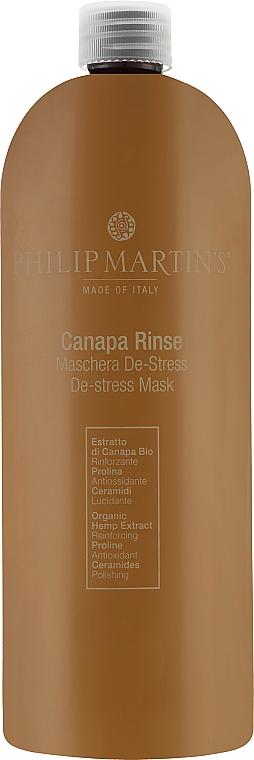 Anti-Stress-Conditioner für das Haar - Philip Martin's Canapa Rinse De-Stress Mask — Bild N1