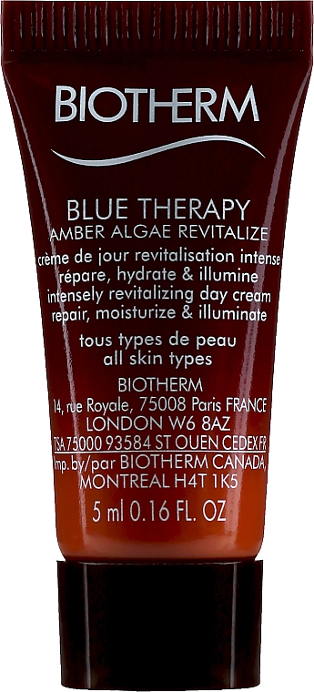 GESCHENK! Revitalisierende Anti-Aging Tagescreme - Biotherm Blue Therapy Amber Algae Revitalize Anti-Aging Day Cream (Mini) — Bild N1