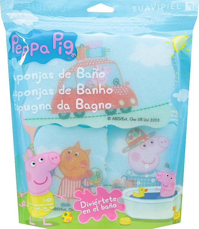 Kinder-Badeschwamm-Set Peppa Pig 3 St. Reise - Suavipiel Peppa Pig Bath Sponge — Bild N1