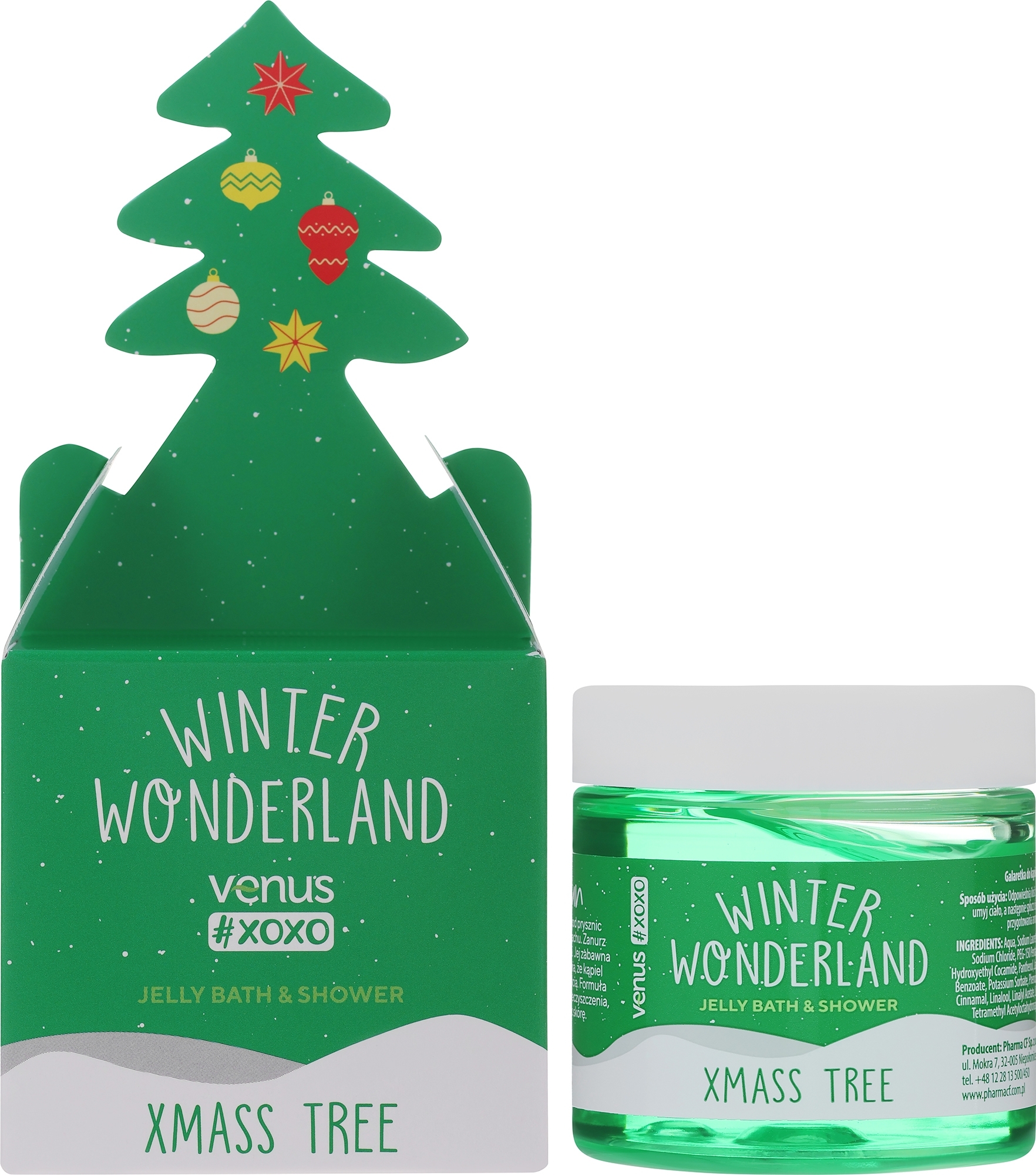 Bade- und Duschgel (Jelly) - Venus Xoxo Winter Wonderland Jelly Bath & Shower Xmas Tree — Bild 75 ml