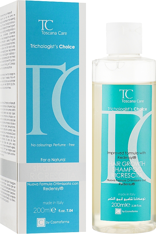 Shampoo für Haarwachstum - Cosmofarma Toscana Care Shampoo Ricrescita — Bild N1