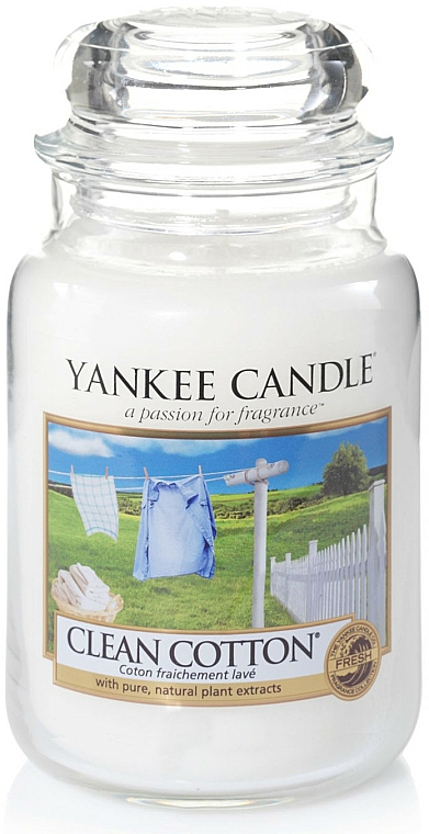 Duftkerze im Glas Clean Cotton - Yankee Candle Clean Cotton Jar — Bild N2