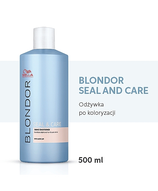 Stabilisierende Nachbehandlung für blondiertes Haar - Wella Professionals BLONDOR Blonde Seal & Care — Bild N2