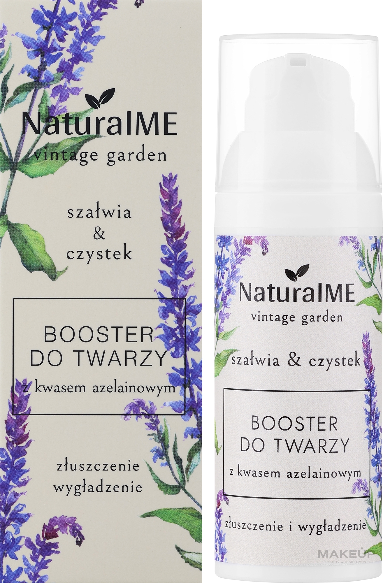 Gesichtsbooster mit Azeloglycin - NaturalME Vintage Garden Sage & Cistus Exfoliation & Smoothing Booster With Azeloglycine	 — Bild 50 ml