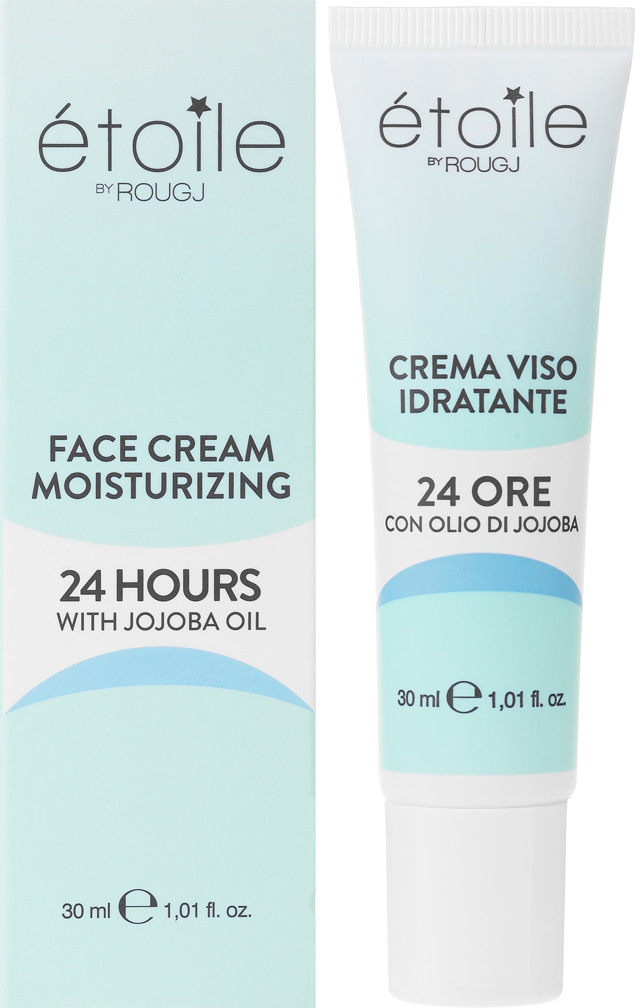 Feuchtigkeitsspendende Gesichtscreme - Rougj+ Etoile 24h Hydration Face Cream — Bild 30 ml