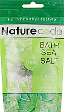 Düfte, Parfümerie und Kosmetik Meersalz zum Baden Melissenkraut und Hanföl - Nature Code Bath Sea Salt