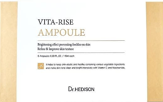 Aufhellende Ampullen mit Vitamin C für das Gesicht - Dr.Hedison Vita Rise Ampoule — Bild N1