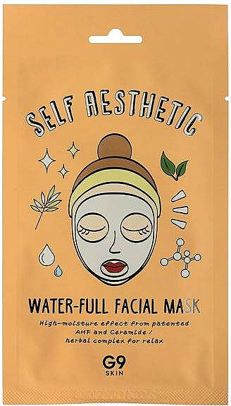 Feuchtigkeitsspendende Tuchmaske für das Gesicht - G9 Self Aesthetic Waterful Facial Mask — Bild N1