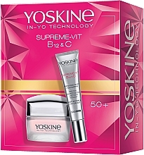Düfte, Parfümerie und Kosmetik Gesichtspflegeset - Yoskine Supreme-Vit B12 & C Anti-Aging Vitamin 50+ (Tagescreme 50ml + Augencreme 15ml)