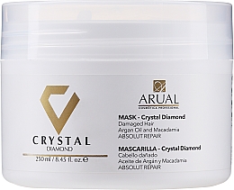 Düfte, Parfümerie und Kosmetik Maske für strapaziertes Haar mit Arganöl und Macadamia - Arual Crystal Diamond Mask