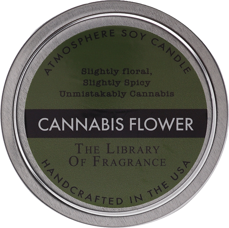 Soja-Duftkerze Hanfblüten - Demeter Fragrance The Library of Fragrance Cannabis Flower Atmosphere Soy Candle — Bild N1