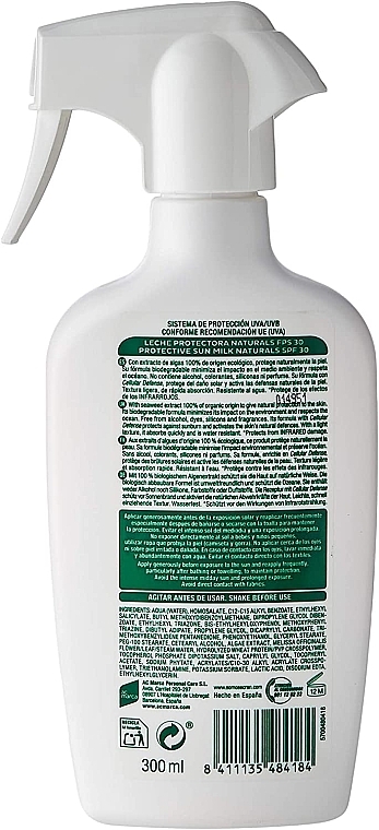 Sonnenmilchspray - Ecran Sunnique Spray Naturals Protective Milk SPF30 — Bild N2