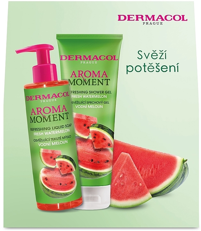 Set - Dermacol Aroma Moment Fresh Watermelon (sh/gel/250ml + soap/250ml) — Bild N1