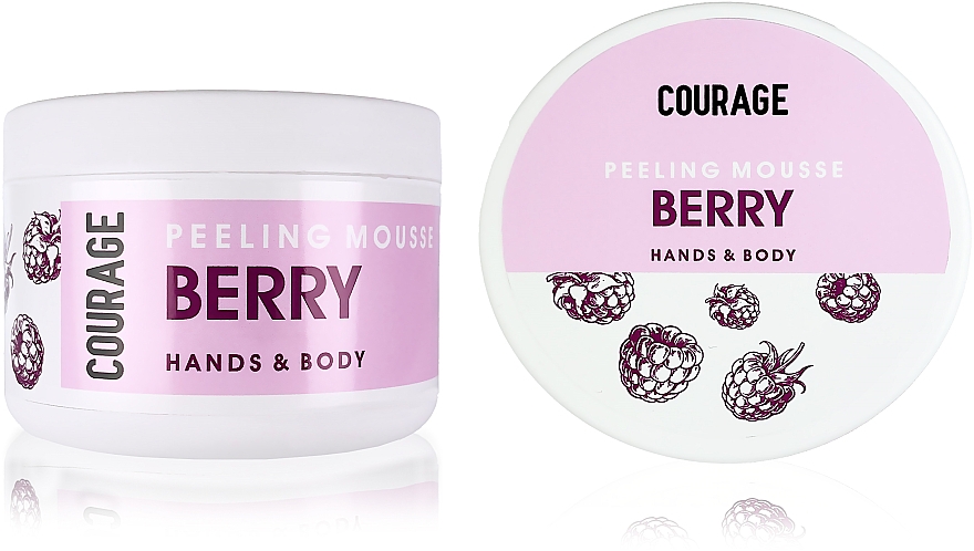 Peeling-Mousse für Hand und Körper mit Erdbeere - Courage Hands&Body Berry Peeling Mousse — Bild N3