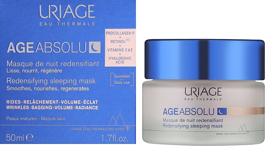 Revitalisierende Gesichtsmaske für die Nacht - Uriage Age Absolu Redensifying Sleeping Mask — Bild N2